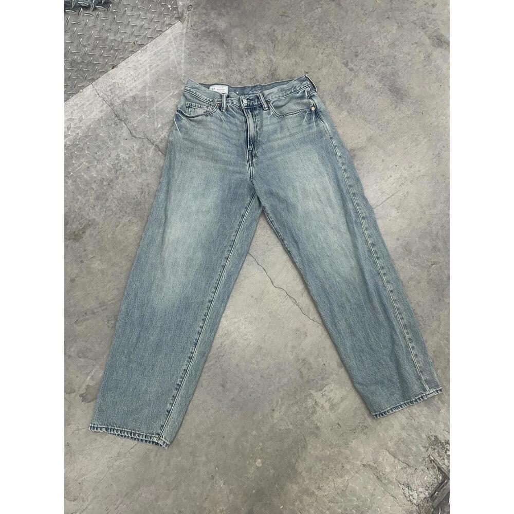 Gap 90s Jeans Men 30x30, Vintage Style, Medium Wash, Baggy Skateboard Fit